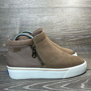 Keds Brown Suede Slip-On Ankle Booties